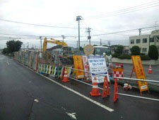 東日本大震災により壊された下水道の復旧工事