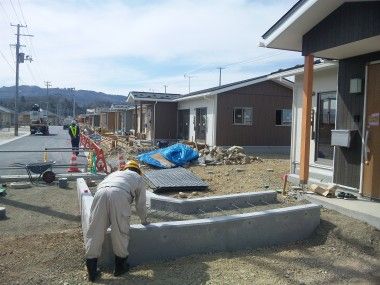 宮城県山元町で災害公営住宅を作っています<br />
